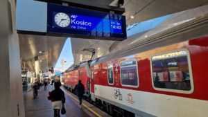 Trein naar Košice, ook per internationale trein
